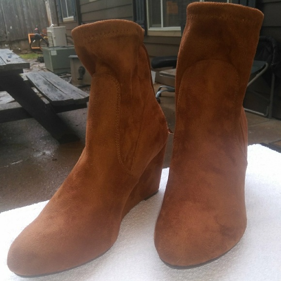 Chinese Laundry Unnie Ankle Boots Size 8 Tobacco - Picture 3 of 7